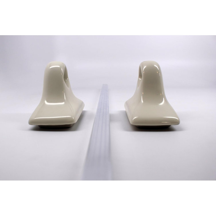 Daltile 27'' Towel Bar (Almond Brackets w/Clear Pole) Wayfair